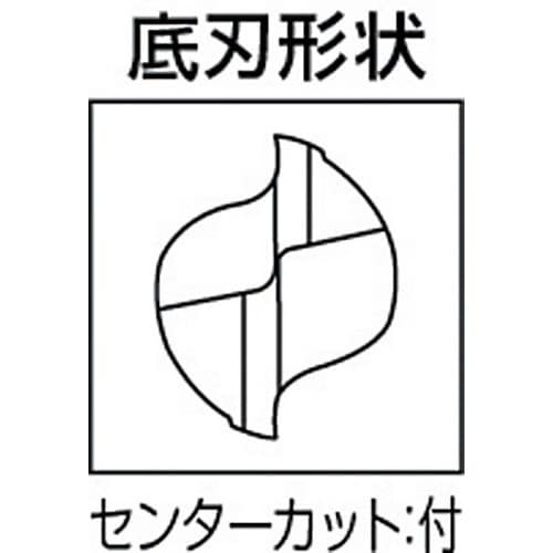 三菱K 2枚刃キー溝用 ハイススクエアエンドミルP