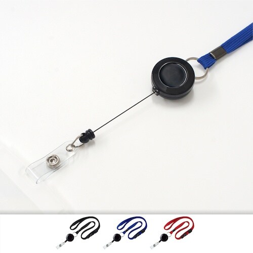 OP ループクリップ リール式 1本 赤