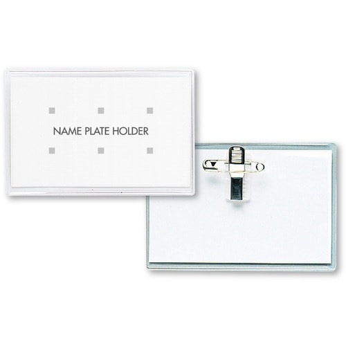 OP ソフト名札 名刺サイズ 両用クリップ 1枚