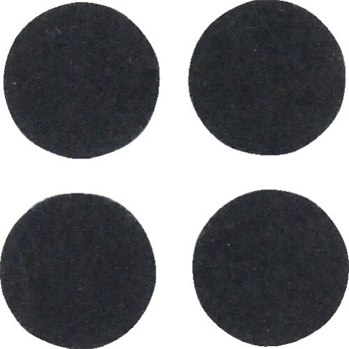 光 硬質フェルト 黒丸22丸