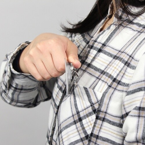 OP セル名札 名刺サイズ 両用クリップ 1枚入