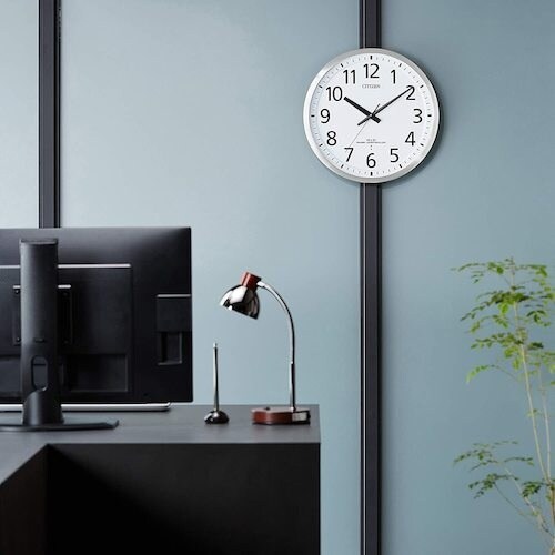 シチズン 電波 壁掛け時計(アナログ表示) 連続秒