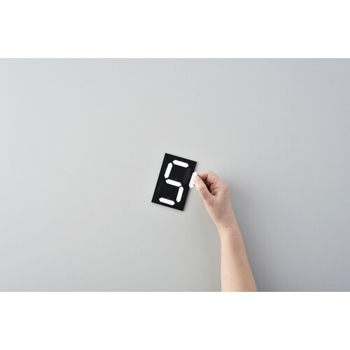 緑十字 デジタル型数字表示板(マグマック) マグネ