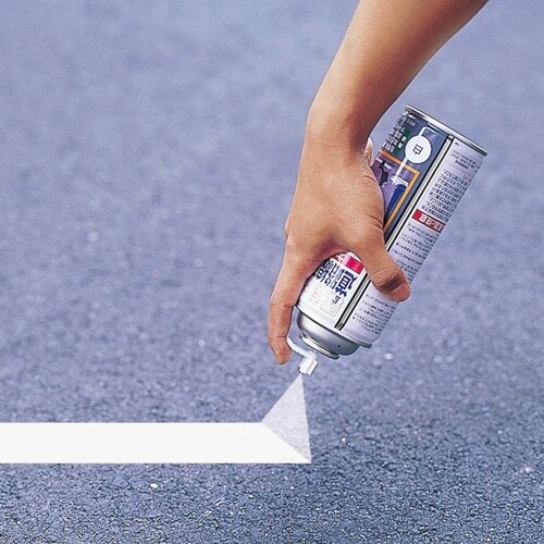 緑十字 道路線引き用スプレー 白 SR−9W 90