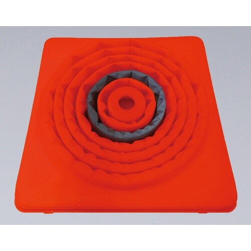 緑十字 伸縮式三角コーン 緑 伸縮コーン−G(大)