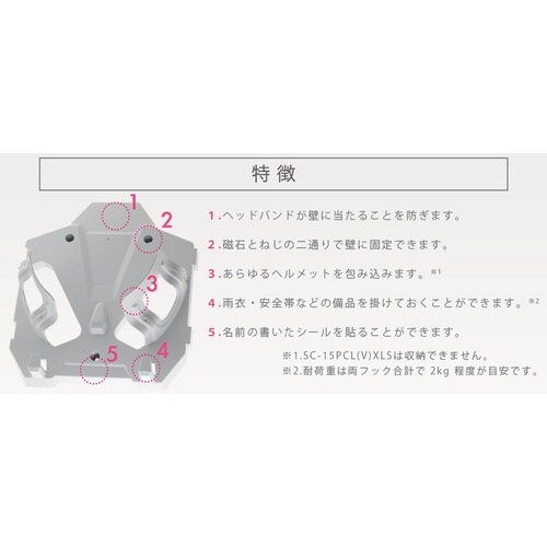 ミドリ安全 保管整理用ヘルメットハンガー SCキー