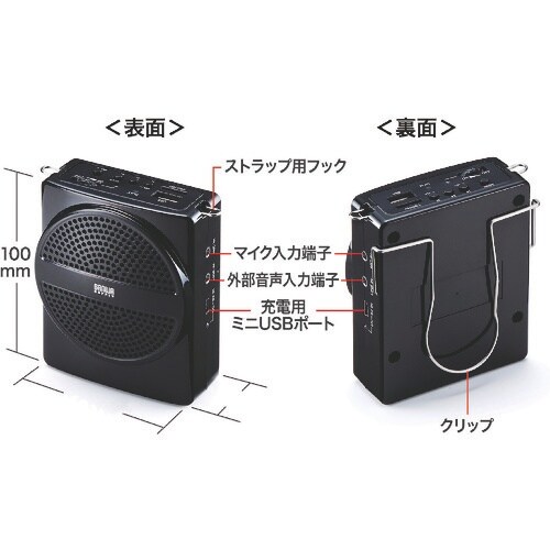SANWA ハンズフリー拡声器スピーカー