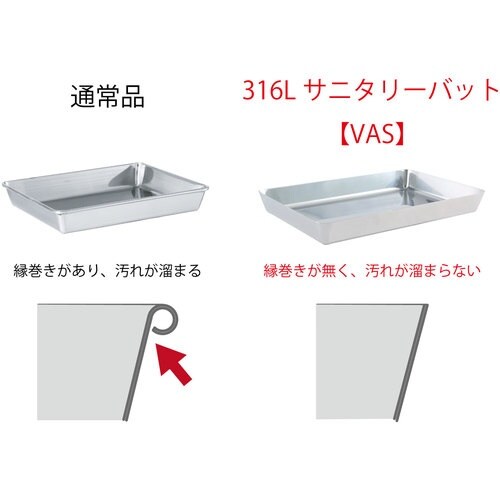 MONOVATE 316Lサニタリーバット 400