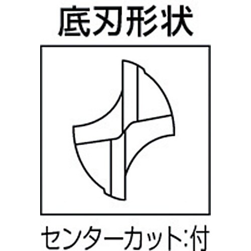 三菱K 2枚刃アルミ加工用 ハイスKHAスーパース