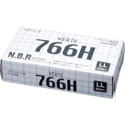 ミドリ安全 ニトリル使い捨て手袋 ロング 厚手 粉