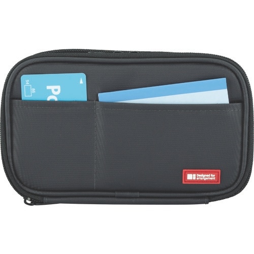 LIHIT ペンケース(ブックタイプ)トリプル 黒