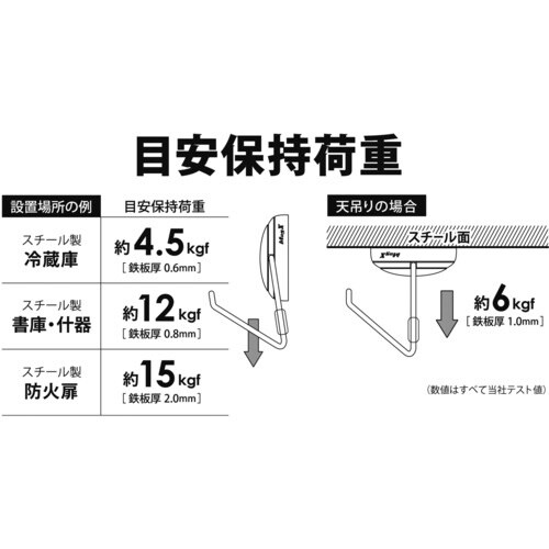 マグエックス マグネットフック ゼロスライド L