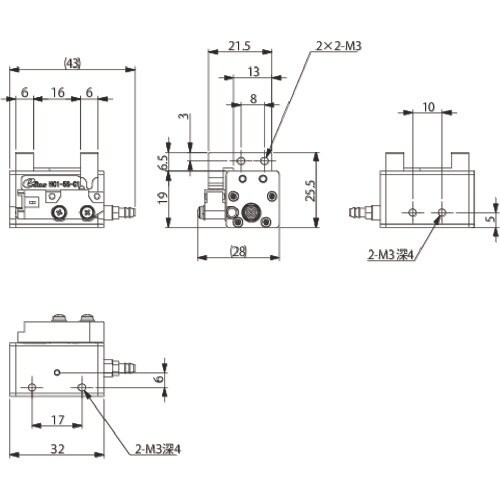 アインツ 平行チャック・単動・5ST