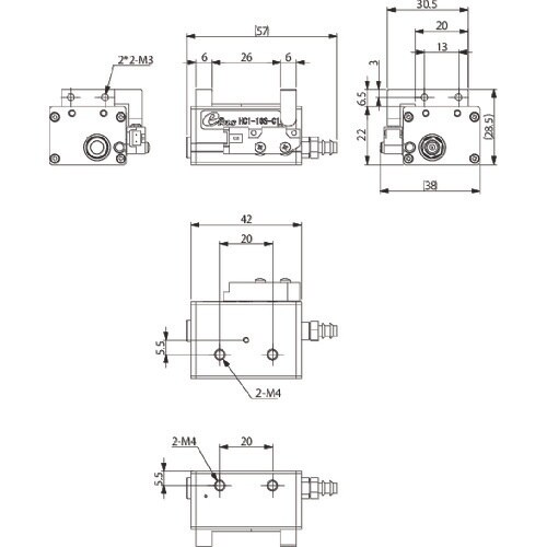 アインツ 平行チャック・単動・10ST