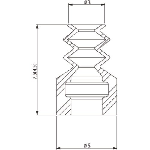 アインツ 吸着パッド・ジャバラ・シリコン・茶