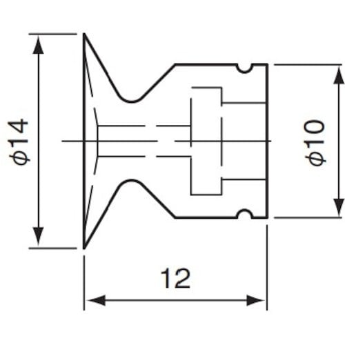 アインツ 吸着パッド・埋込式・シリコン・茶 パッド