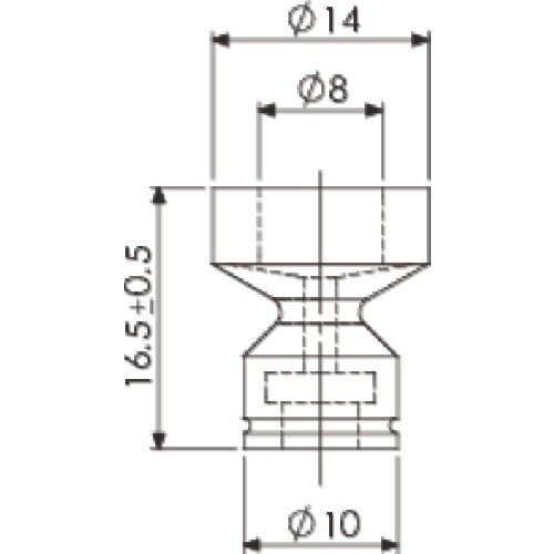アインツ 吸着パッド・EPスポンジ付・シリコン茶
