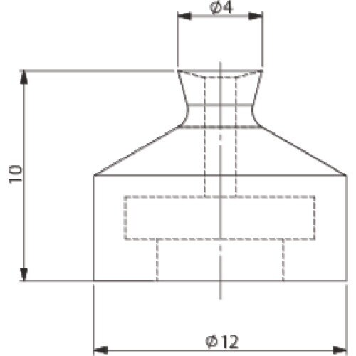 アインツ 吸着パット・埋込式・ニトリル・緑 パッド