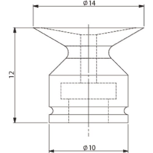 アインツ 吸着パット・埋込式・ニトリル・緑 パッド