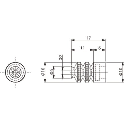 アインツ 吸着パッド・TRN・φ6・緑・ミニ