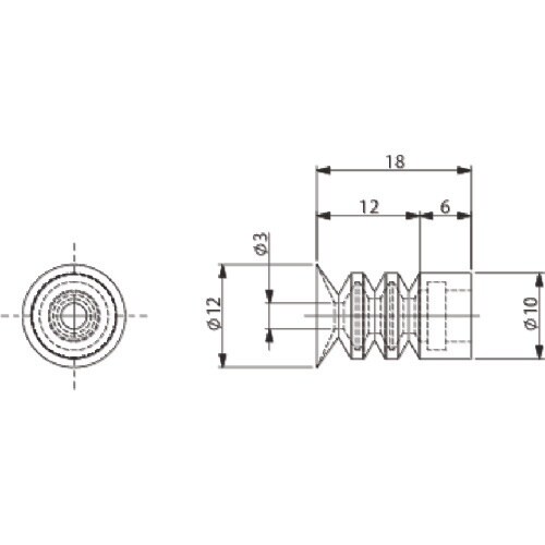 アインツ 吸着パッド・TRN・φ12・緑・ミニ