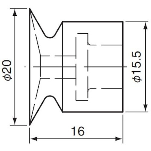 アインツ 吸着パッド・埋込式・シリコン・茶 パッド