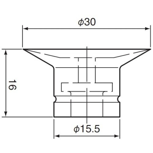 アインツ 吸着パッド・埋込式・シリコン・茶 パッド