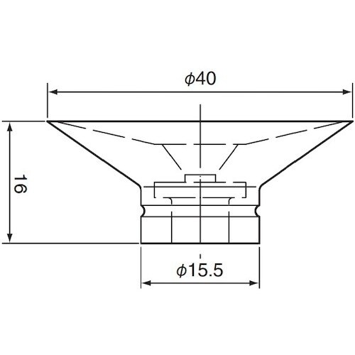 アインツ 吸着パッド・埋込式・シリコン・茶 パッド