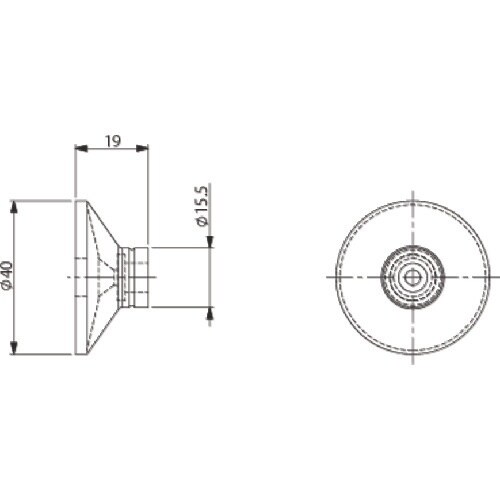 アインツ 吸着パッド・スポンジ付・シリコン・茶