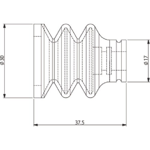 アインツ 吸着パッド・SP付ジャバラ・シリコン茶