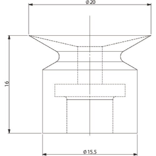 アインツ 吸着パット・埋込式・ウレタン・乳白 パッ