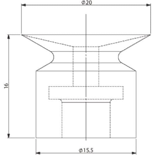 アインツ 吸着パット・埋込式・ニトリル・緑 パッド
