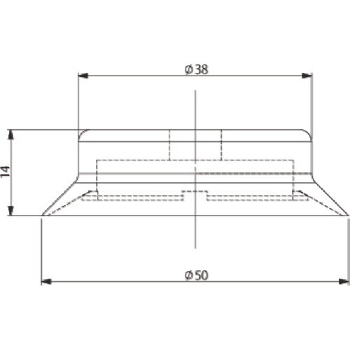 アインツ 吸着パッド・ビス止式・シリコン・茶