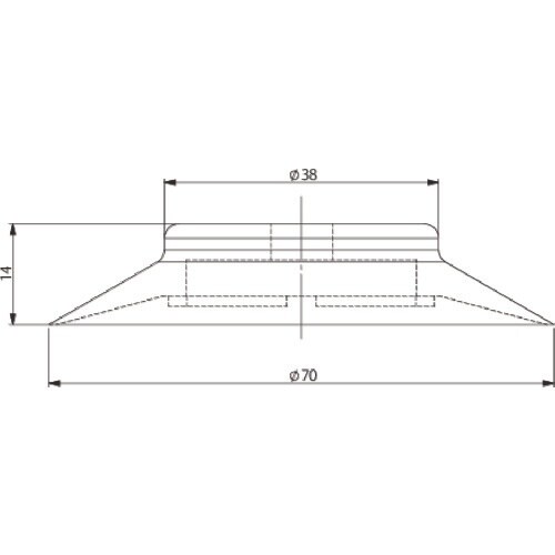 アインツ 吸着パッド・ビス止式・シリコン・茶