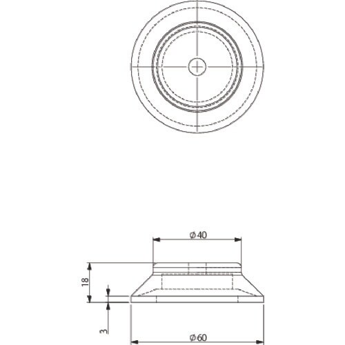 アインツ 吸着パッド・ビス止スポンジ・シリコン茶