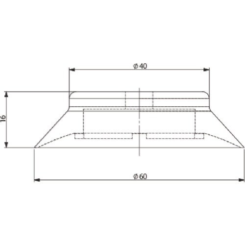 アインツ 吸着パッド・ビス止式・フッ素・黒