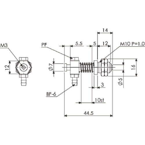 アインツ 吸着金具・ミニ用 トリツケセツゾクM10