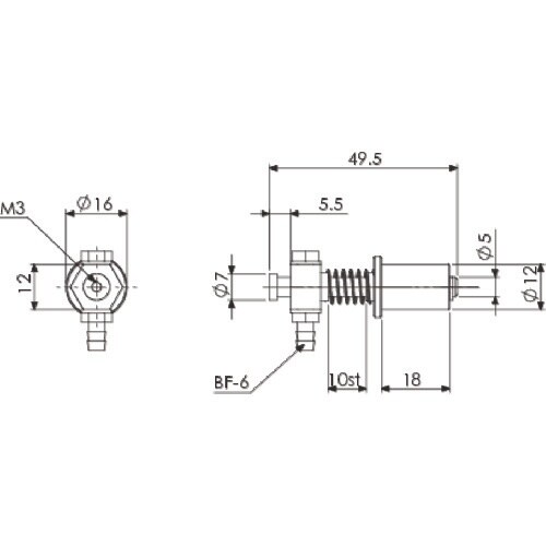 アインツ 吸着金具・ミニ用 トリツケセツゾクφ12