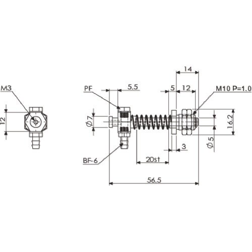 アインツ 吸着金具・ミニ用 トリツケセツゾクM10