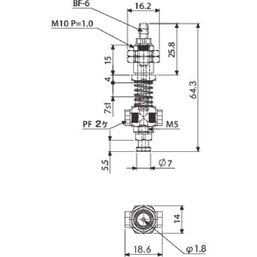 アインツ 吸着金具・回止式・ミニ用