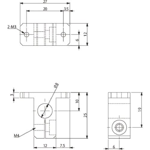 アインツ ブラケット・TV・φ8・UMCD用
