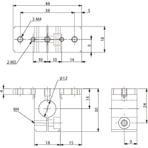 アインツ ブラケット・TV・φ12・MCD用