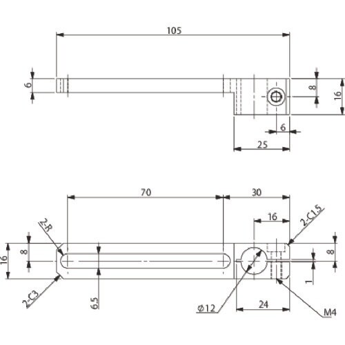 アインツ スライド70BKT・W・φ12
