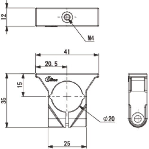 アインツ 樹脂固定φ20(M4)
