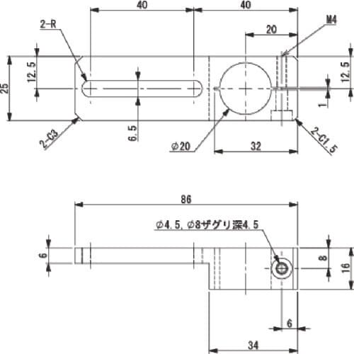 アインツ スライド40BKT・W・φ20