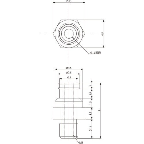 アインツ 吸着金具アタッチヘッド・M3・マイクロ