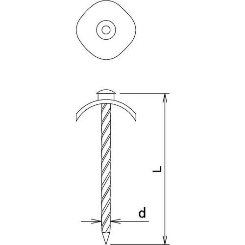 DAIDOHANT ポリ 連結傘釘 14×38 ブ