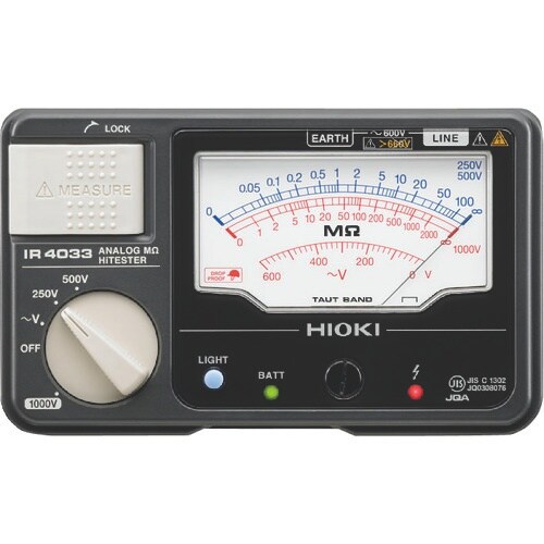 HIOKI アナログ絶縁抵抗計(3レンジ) IR4