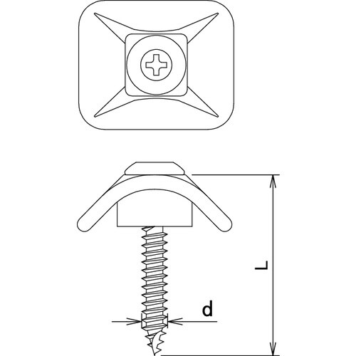 DAIDOHANT 波板専用ビス ポリカ座金 木下