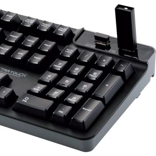 ELECOM USBハブ付有線プレミアムメンブレン